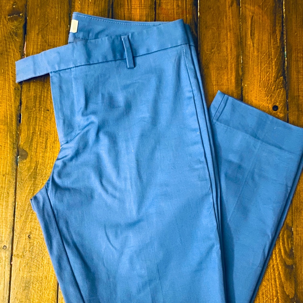 Gap Slim Cropped Blue Dress Pants